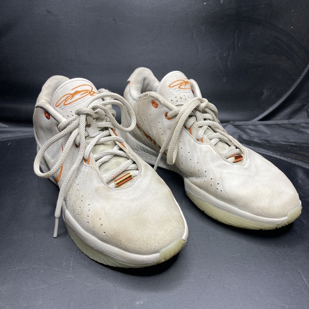 Nike LeBron 21 Akoya FV2345-001 Basketball Shoes Mens Size 9.5 White Orange